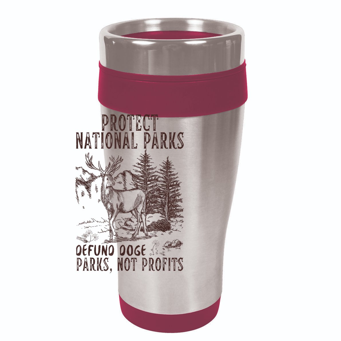 Protect National Parks Defund Doge Support Parks Not Profits 15oz Campfire Ceramic Mug