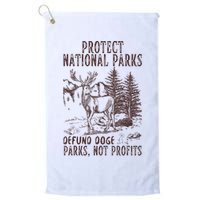 Protect National Parks Defund Doge Support Parks Not Profits Golf Towel