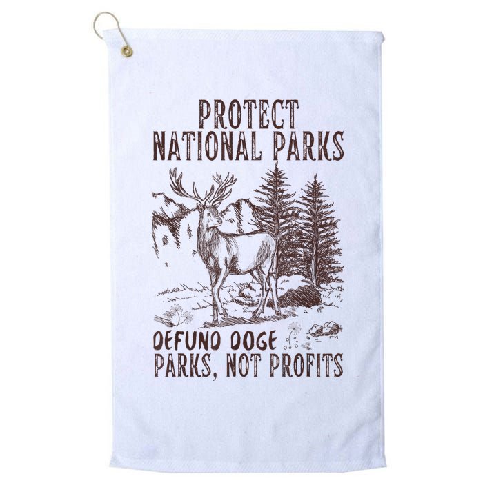 Protect National Parks Defund Doge Support Parks Not Profits Golf Towel