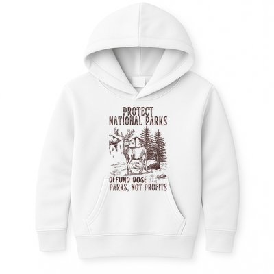 Protect National Parks Defund Doge Support Parks Not Profits Kids Hoodie