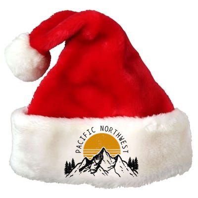 Pacific Northwest Pnw Oregon Washington Usa America Souvenir Premium Christmas Santa Hat