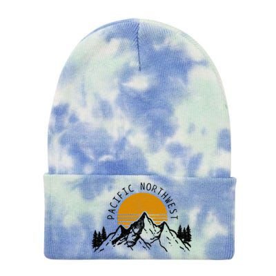 Pacific Northwest Pnw Oregon Washington Usa America Souvenir Tie Dye 12in Knit Beanie