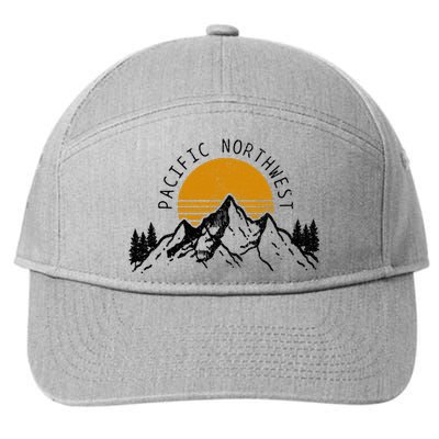 Pacific Northwest Pnw Oregon Washington Usa America Souvenir 7-Panel Snapback Hat