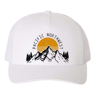 Pacific Northwest Pnw Oregon Washington Usa America Souvenir Yupoong Adult 5-Panel Trucker Hat