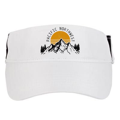 Pacific Northwest Pnw Oregon Washington Usa America Souvenir Adult Drive Performance Visor