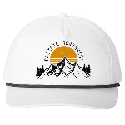 Pacific Northwest Pnw Oregon Washington Usa America Souvenir Snapback Five-Panel Rope Hat