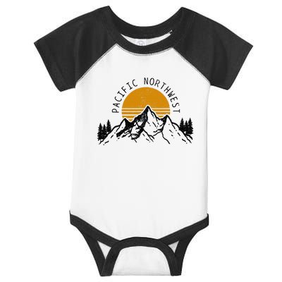 Pacific Northwest Pnw Oregon Washington Usa America Souvenir Infant Baby Jersey Bodysuit