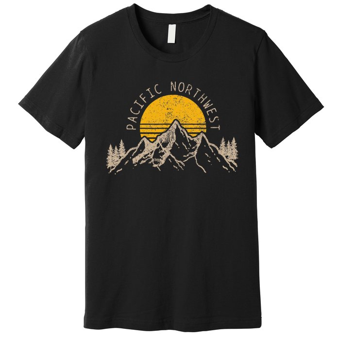 Pacific Northwest Pnw Oregon Washington Usa America Souvenir Premium T-Shirt