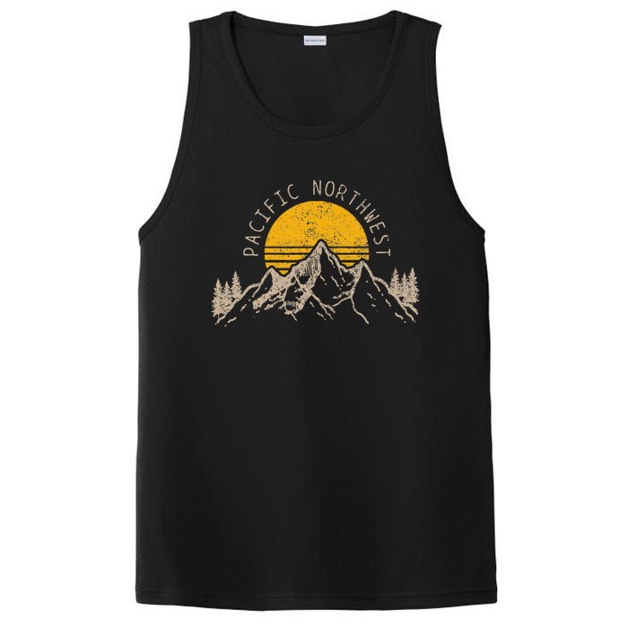 Pacific Northwest Pnw Oregon Washington Usa America Souvenir PosiCharge Competitor Tank