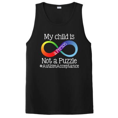 People Not Puzzles Autism Mom Mama Dad Son Gift PosiCharge Competitor Tank