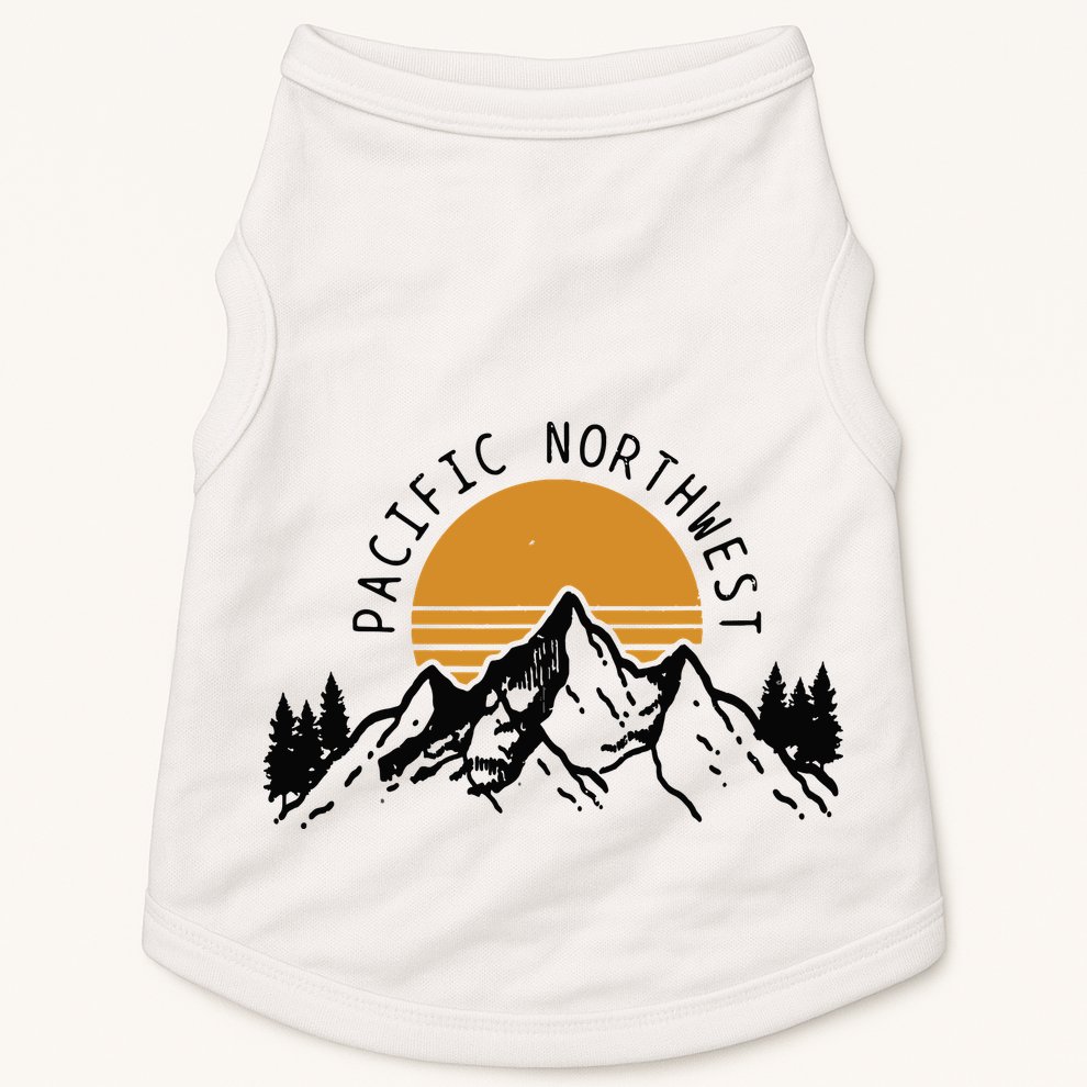 Pacific Northwest PNW Vintage Oregon Idaho Washington Gift Doggie Tank