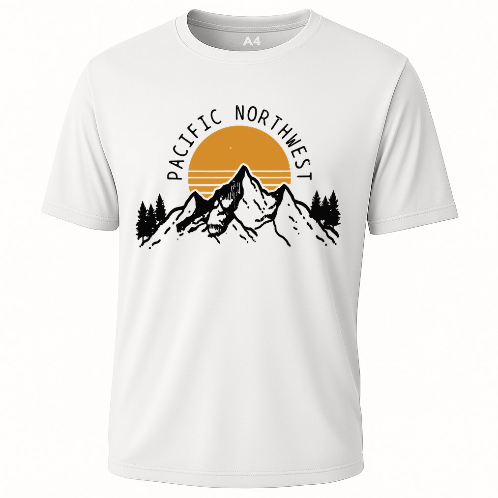 Pacific Northwest PNW Vintage Oregon Idaho Washington Gift Cooling Performance Crew T-Shirt