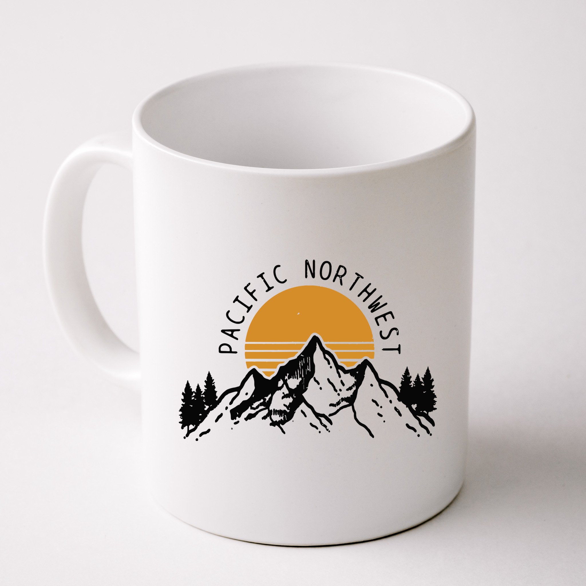 Pacific Northwest PNW Vintage Oregon Idaho Washington Gift Mug