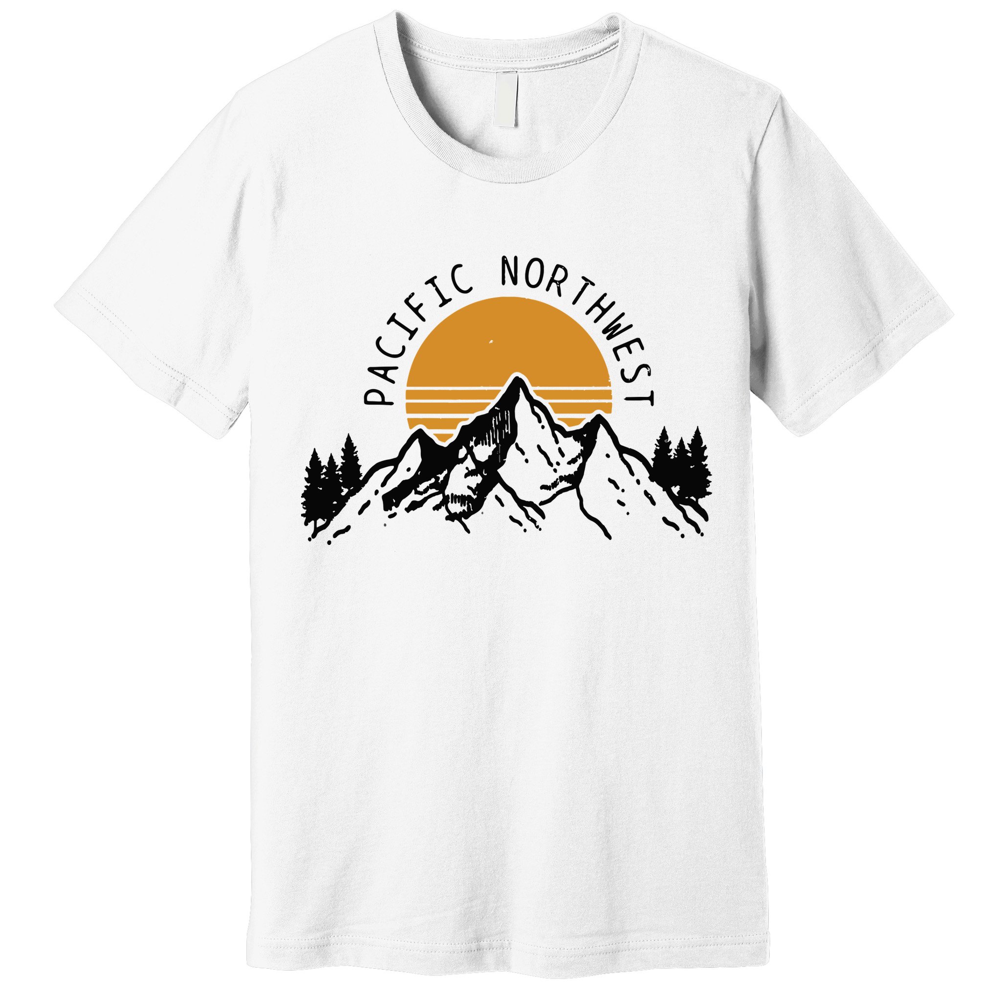 Pacific Northwest PNW Vintage Oregon Idaho Washington Gift Premium T-Shirt