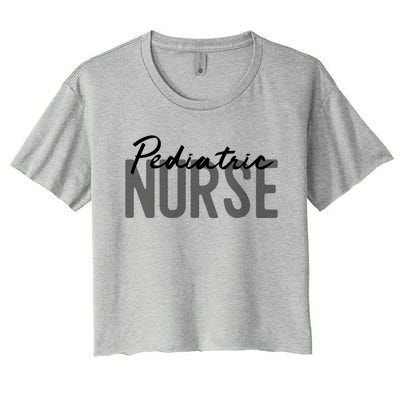 Pediatric Nurse Practitioner Peds Gift Women's Crop Top Tee