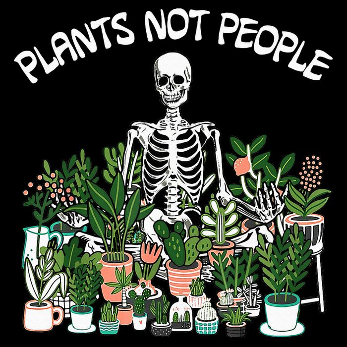 Plants Not People Skeleton Funny Gardening City Backpack