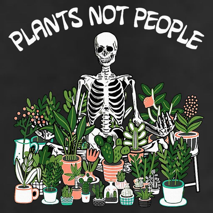 Plants Not People Skeleton Funny Gardening 11oz C Handle Ceramic Mug