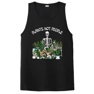 Plants Not People Skeleton Funny Gardening PosiCharge Competitor Tank