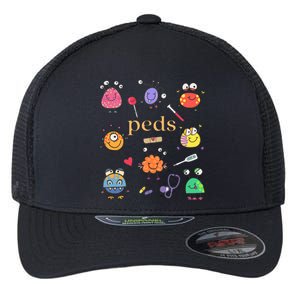 Pediatric Nurse Peds Nurse Peds Crew Rn Pediatric Emergency Flexfit Unipanel Trucker Cap