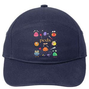 Pediatric Nurse Peds Nurse Peds Crew Rn Pediatric Emergency 7-Panel Snapback Hat