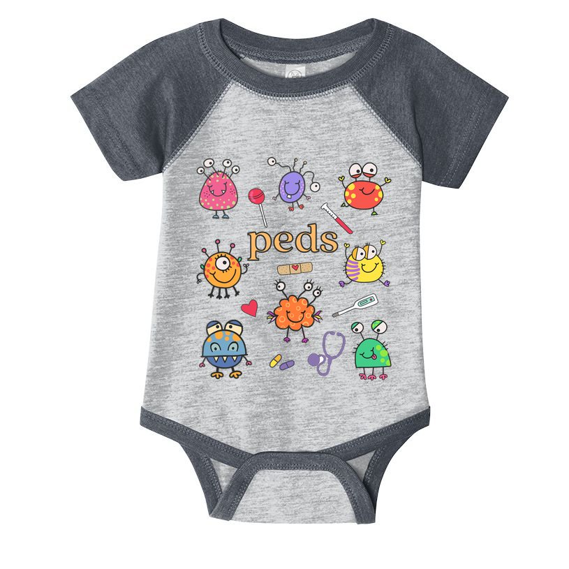 Pediatric Nurse Peds Nurse Peds Crew Rn Pediatric Emergency Infant Baby Jersey Bodysuit