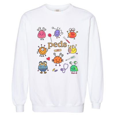 Pediatric Nurse Peds Nurse Peds Crew Rn Pediatric Emergency Garment-Dyed Sweatshirt