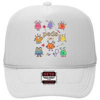 Pediatric Nurse Peds Nurse Peds Crew Rn Pediatric Emergency High Crown Mesh Back Trucker Hat