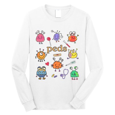 Pediatric Nurse Peds Nurse Peds Crew Rn Pediatric Emergency Long Sleeve Shirt
