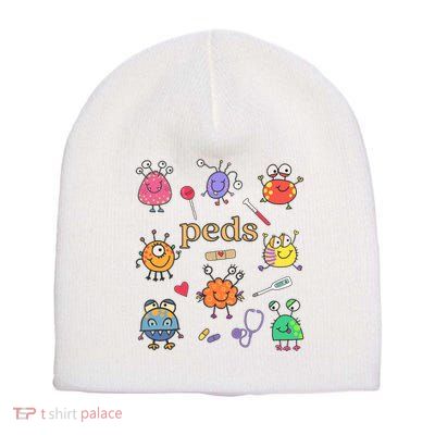 Pediatric Nurse Peds Nurse Peds Crew Rn Pediatric Emergency Short Acrylic Beanie