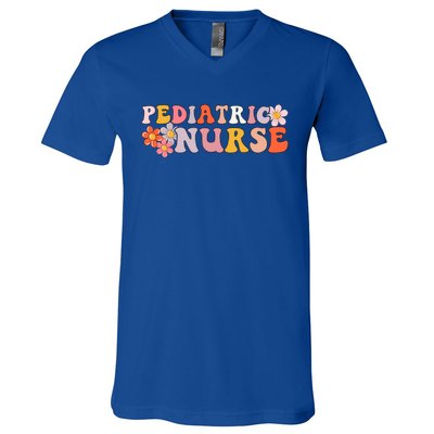 Pediatric Nurse Pediatrician Nursing Gift V-Neck T-Shirt