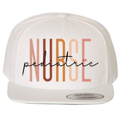 Pediatric Nurse Peds Nurse Registered Nurse Appreciation Wool Snapback Cap