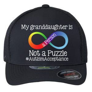 People Not Puzzles Autism Grandma Grandpa Granddaughter Flexfit Unipanel Trucker Cap