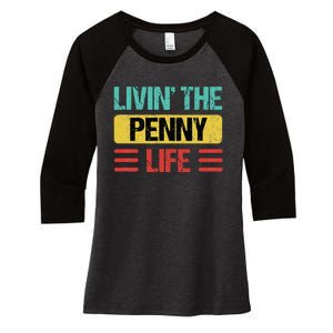 Penny Name Women's Tri-Blend 3/4-Sleeve Raglan Shirt