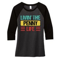 Penny Name Women's Tri-Blend 3/4-Sleeve Raglan Shirt