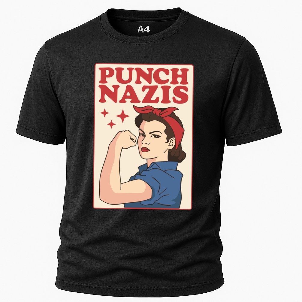 Punch Nazis Cooling Performance Crew T-Shirt