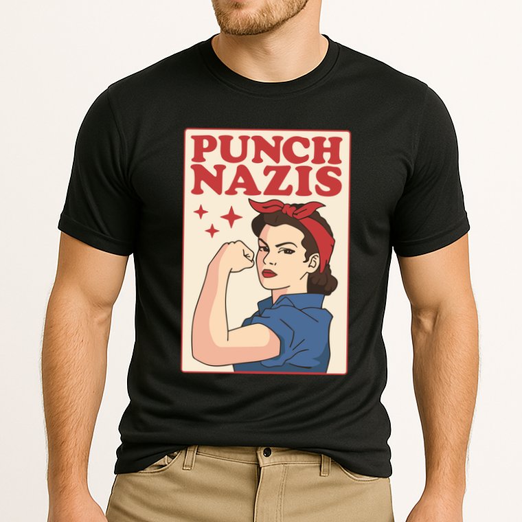 Punch Nazis Cooling Performance Crew T-Shirt