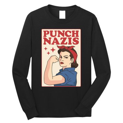 Punch Nazis Long Sleeve Shirt