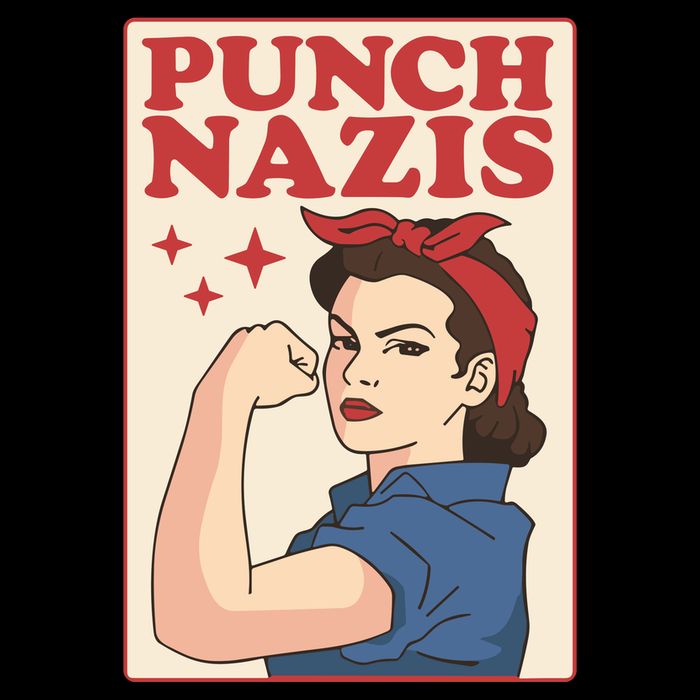Punch Nazis Sustainable Bucket Hat