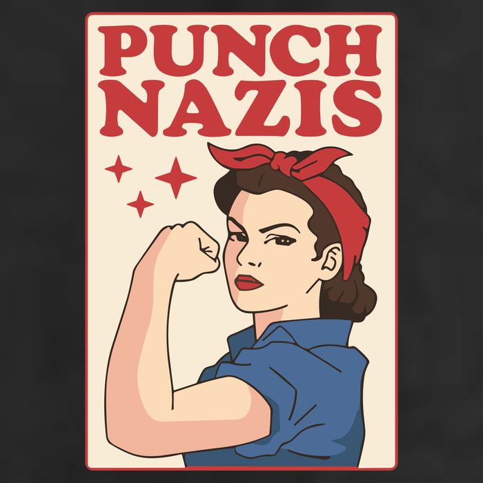 Punch Nazis Adult Drive Performance Visor