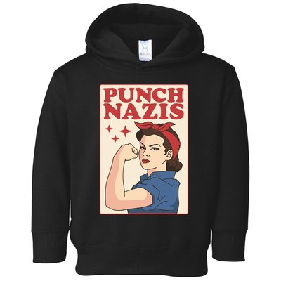 Punch Nazis Toddler Hoodie