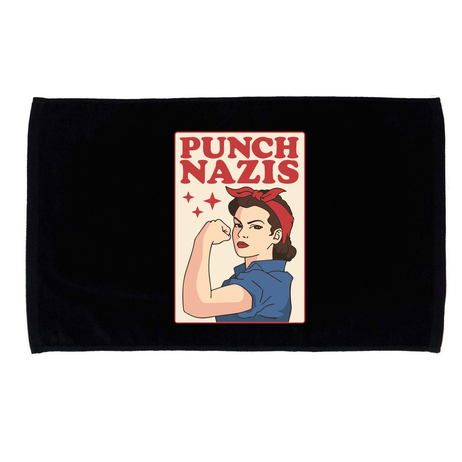 Punch Nazis Microfiber Hand Towel