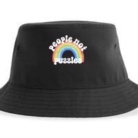 People Not Puzzles Autism Awareness Sustainable Bucket Hat