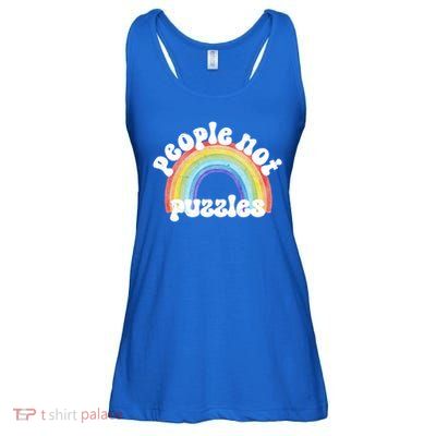 People Not Puzzles Autism Awareness Ladies Essential Flowy Tank