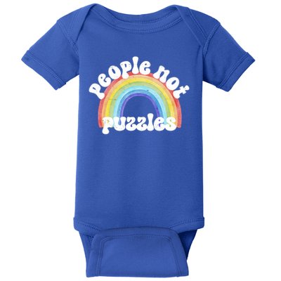 People Not Puzzles Autism Awareness Baby Bodysuit