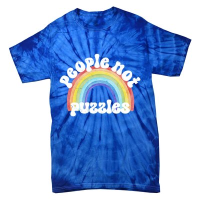 People Not Puzzles Autism Awareness Tie-Dye T-Shirt