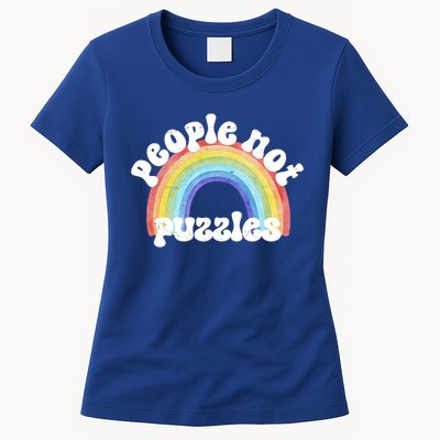 People Not Puzzles Autism Awareness Womens T-Shirt