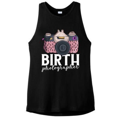 Photography Newborn Photographer Birth Photographer Cute Gift Ladies PosiCharge Tri-Blend Wicking Tank