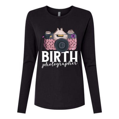 Photography Newborn Photographer Birth Photographer Cute Gift Womens Cotton Relaxed Long Sleeve T-Shirt