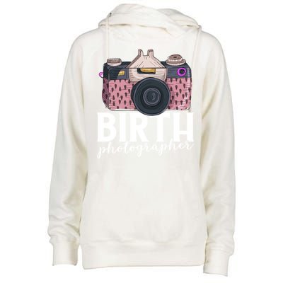 Photography Newborn Photographer Birth Photographer Cute Gift Womens Funnel Neck Pullover Hood