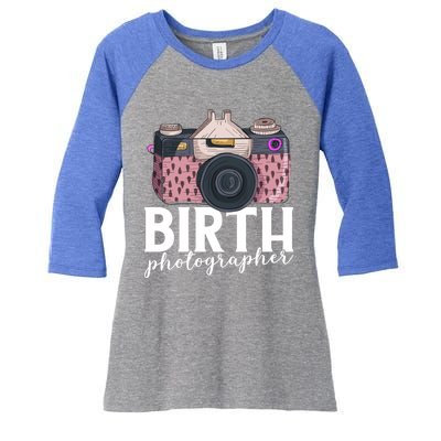 Photography Newborn Photographer Birth Photographer Cute Gift Women's Tri-Blend 3/4-Sleeve Raglan Shirt